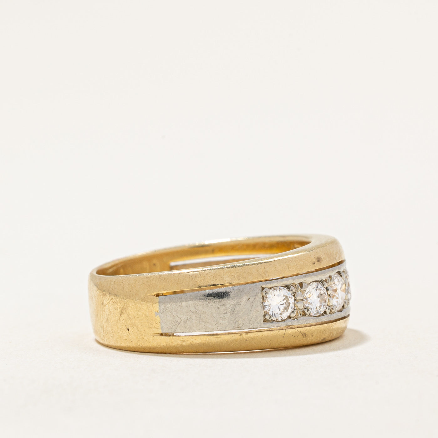 Flush Set Diamond Band | 0.70ctw | SZ 7.5 |