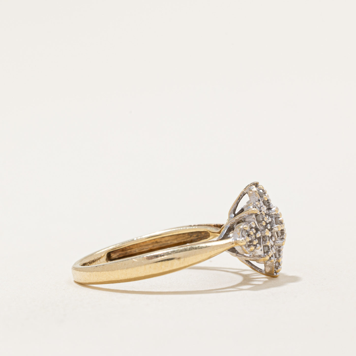 Bague cocktail en diamants | 0,20 ct | Taille 5,5 |