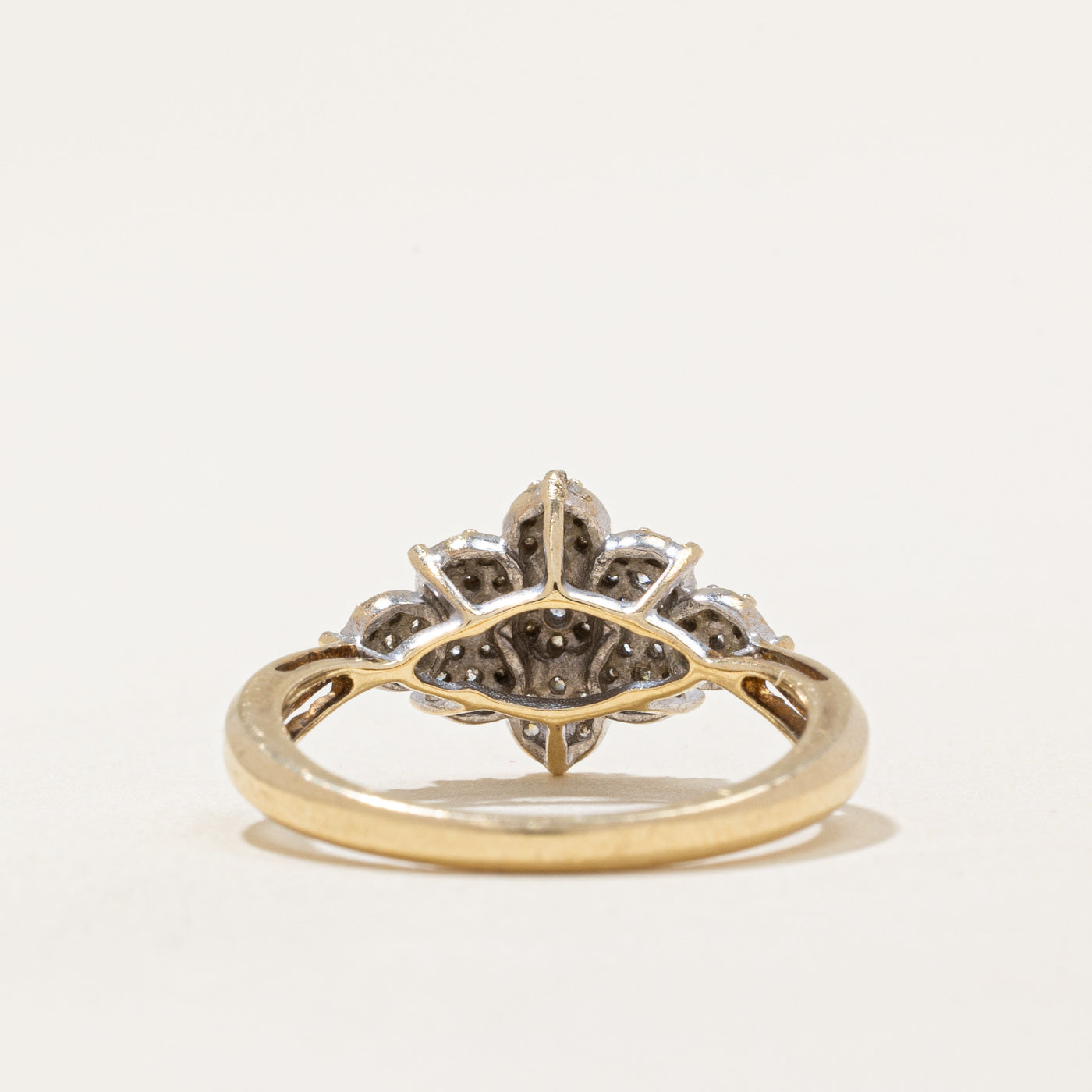 Bague cocktail en diamants | 0,20 ct | Taille 5,5 |