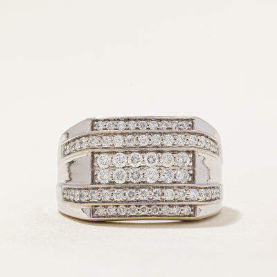 Diamond Cocktail Ring | 1.00ctw | SZ 10.25 |