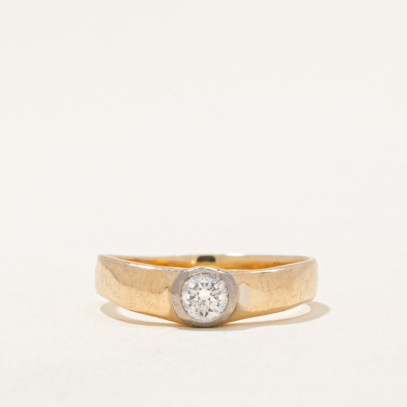 Bezel Set Diamond Ring | 0.18ct | SZ 4.25 |