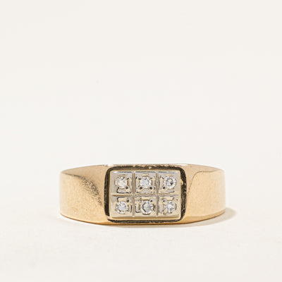 Illusion Set Diamond Ring | 0.09ctw | SZ 9 |