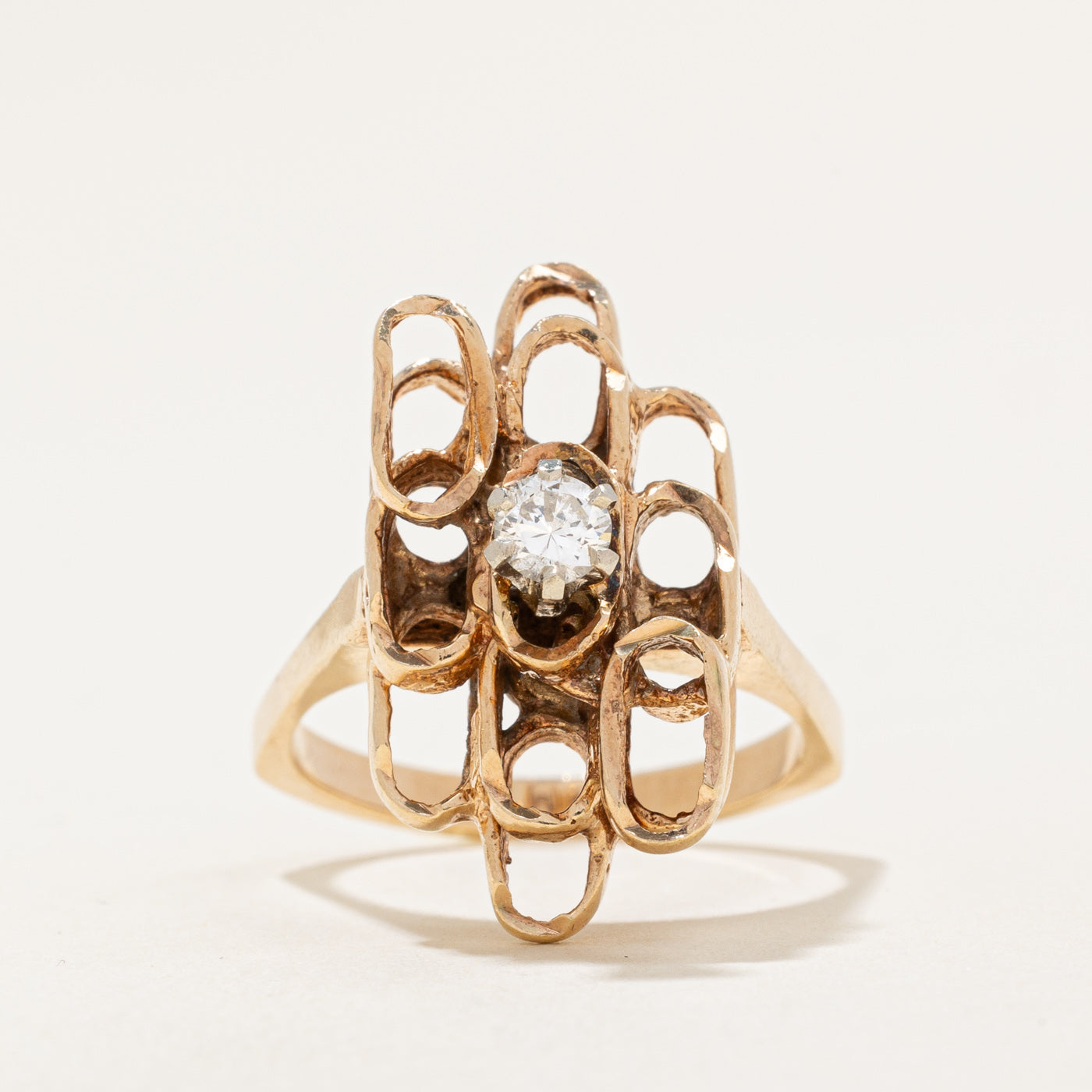 Diamond Cocktail Ring | 0.18ct | SZ 6.75 |