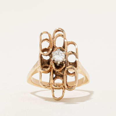 Diamond Cocktail Ring | 0.18ct | SZ 6.75 |