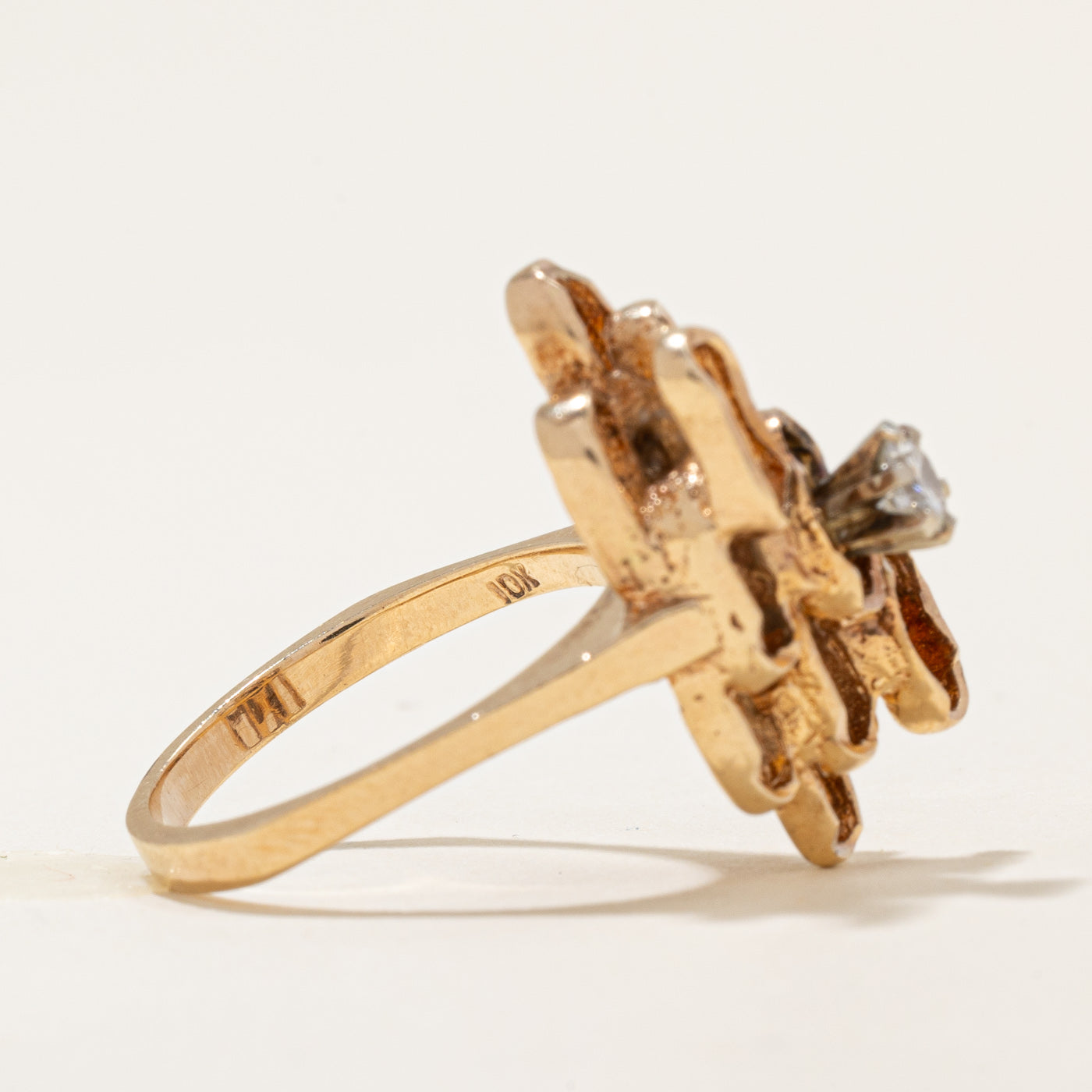 Diamond Cocktail Ring | 0.18ct | SZ 6.75 |