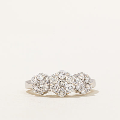 Diamond Cluster Ring | 0.89ctw | SZ 5.25 |