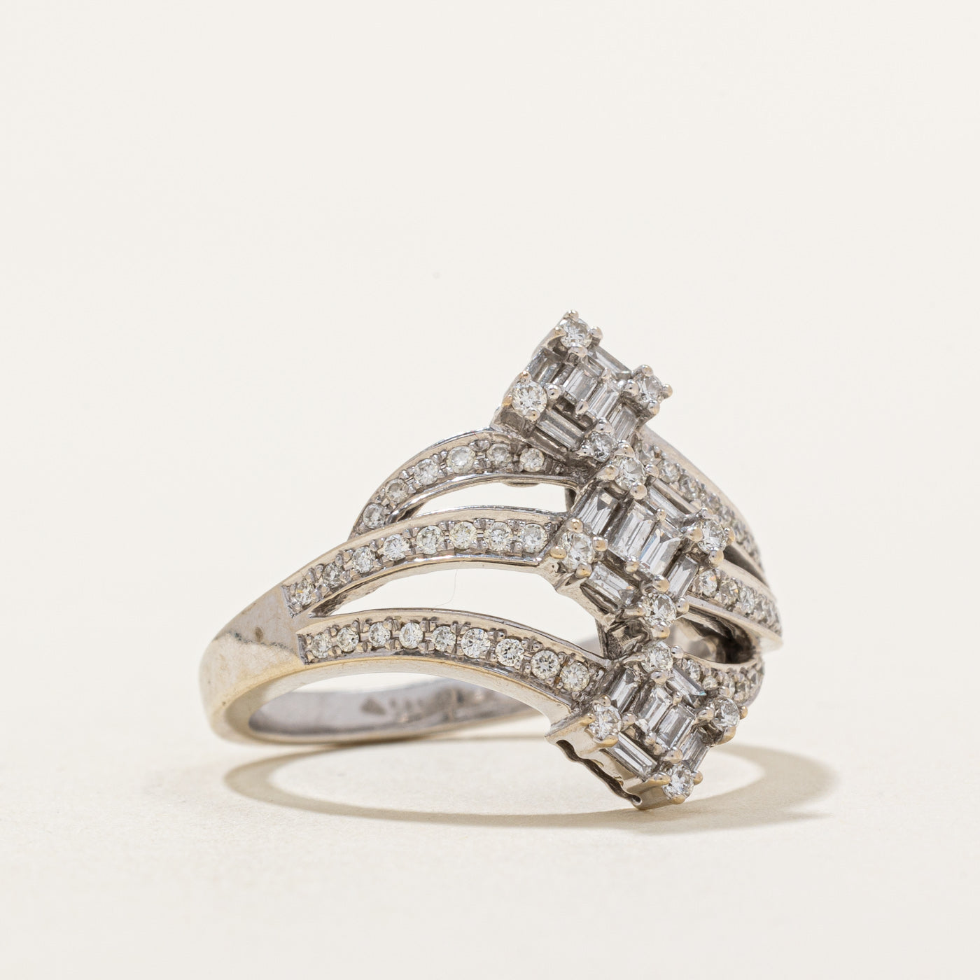 Diamond Waterfall Ring | 0.44ctw | SZ 6.75 |
