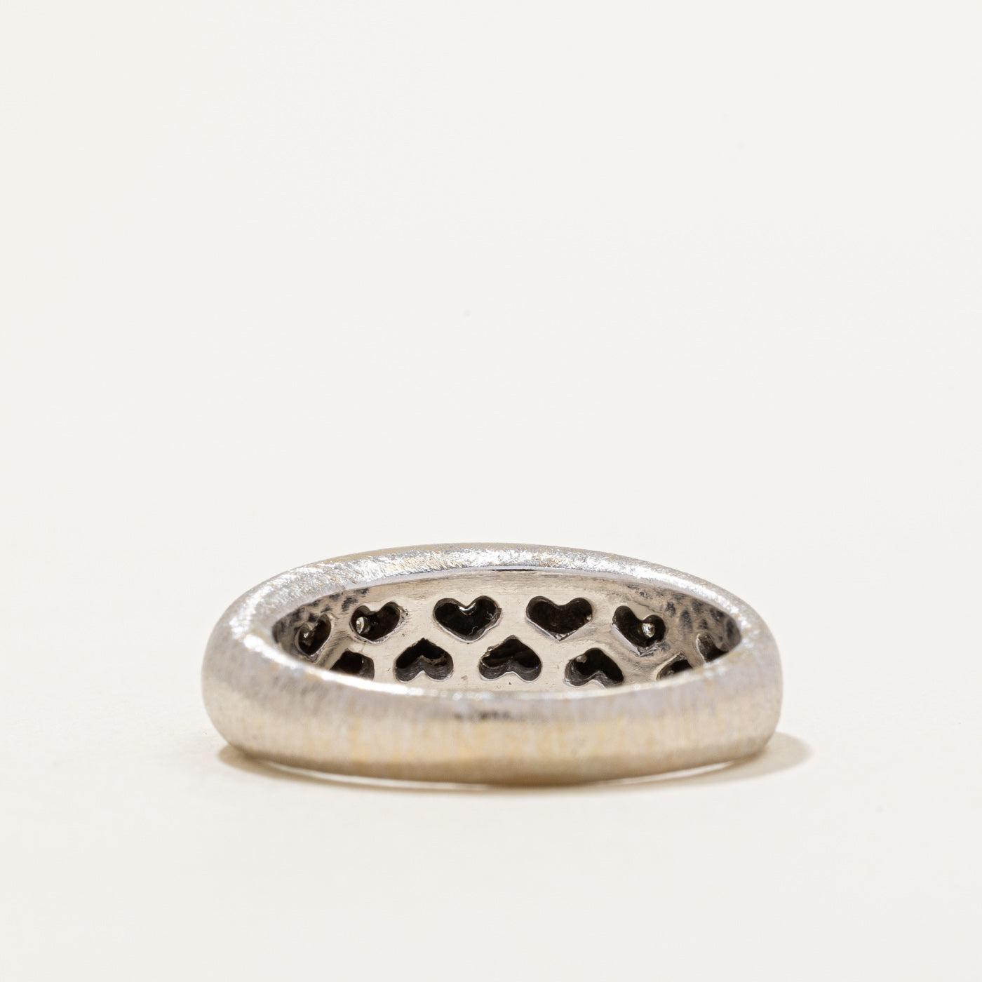 Italian Diamond Heart Ring | 0.18ctw | SZ 8 |