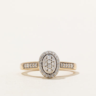 Pave Set Diamond Ring | 0.25ctw | SZ 5.5 |
