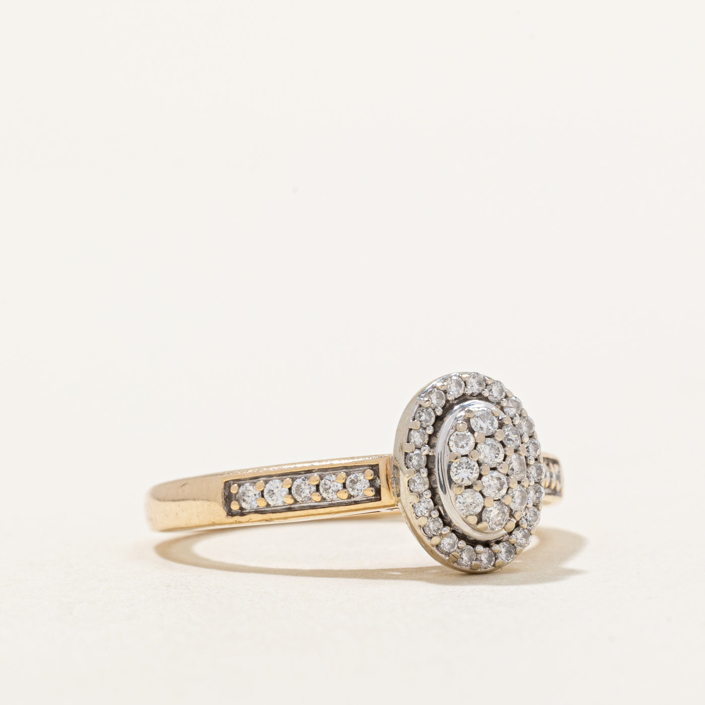 Pave Set Diamond Ring | 0.25ctw | SZ 5.5 |
