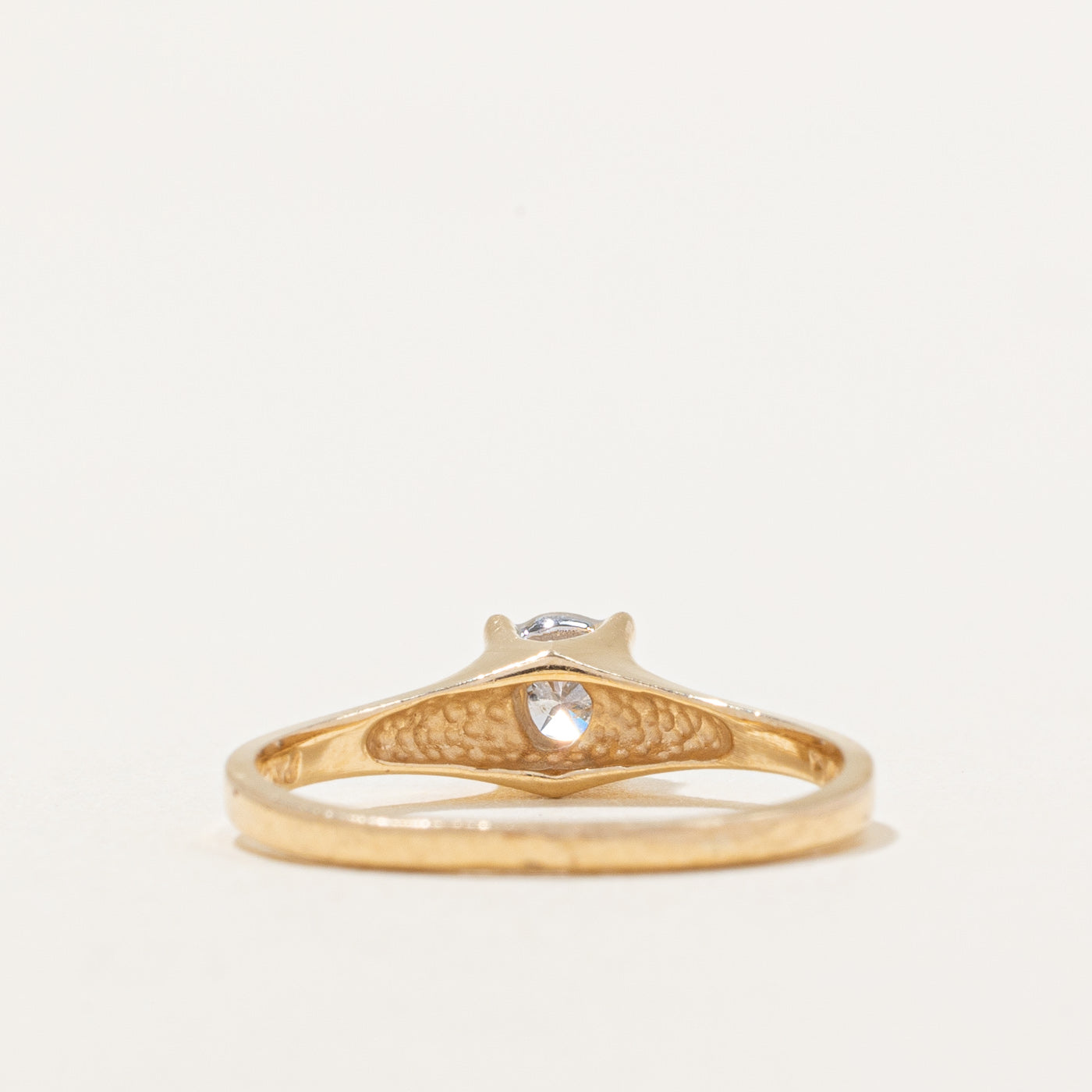 Bezel Set Diamond Ring | 0.10ct | SZ 4.25 |