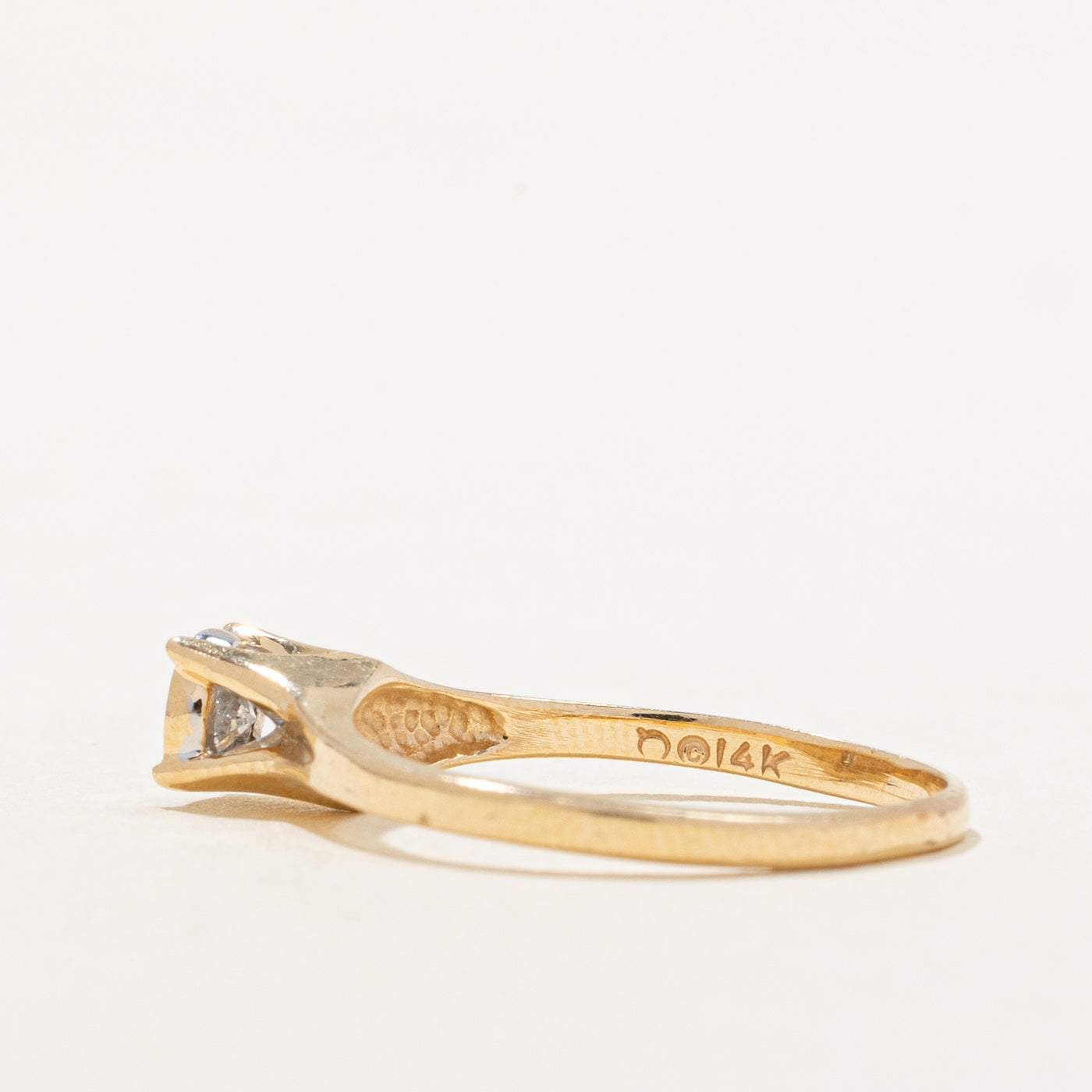 Bezel Set Diamond Ring | 0.10ct | SZ 4.25 |
