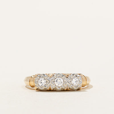 Three Stone Diamond Ring | 0.14ctw | SZ 6 |