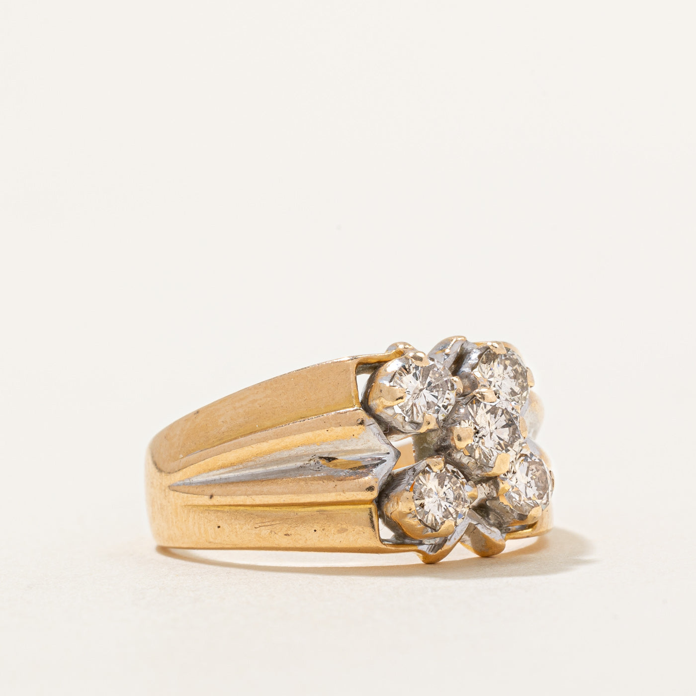 Diamond Cocktail Ring | 0.76ctw | SZ 9.25 |