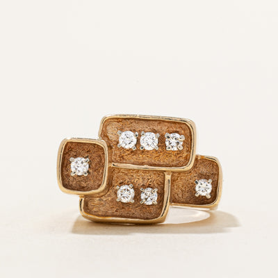 Abstract Diamond Ring | 0.26ctw | SZ 5.5 |