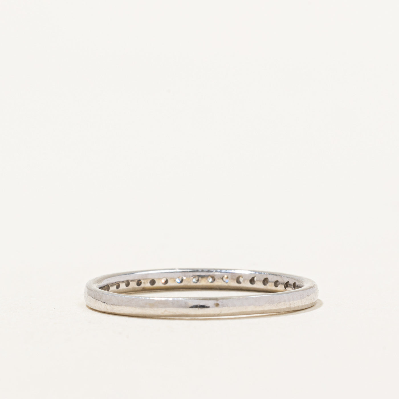 Alliance demi-éternité en diamants | 0,14 ct | Taille 5,25 | 