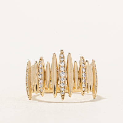 Diamond Cocktail Ring | 0.16ctw | SZ 5.25 |