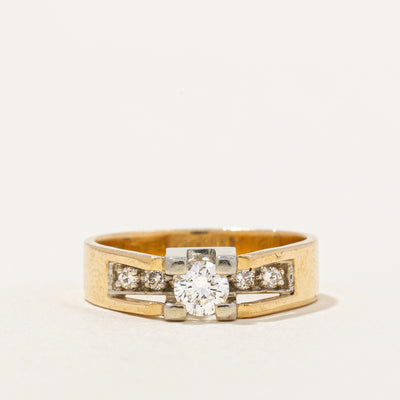High & Tension Set Diamond Ring | 0.39ctw | SZ 5.25 |