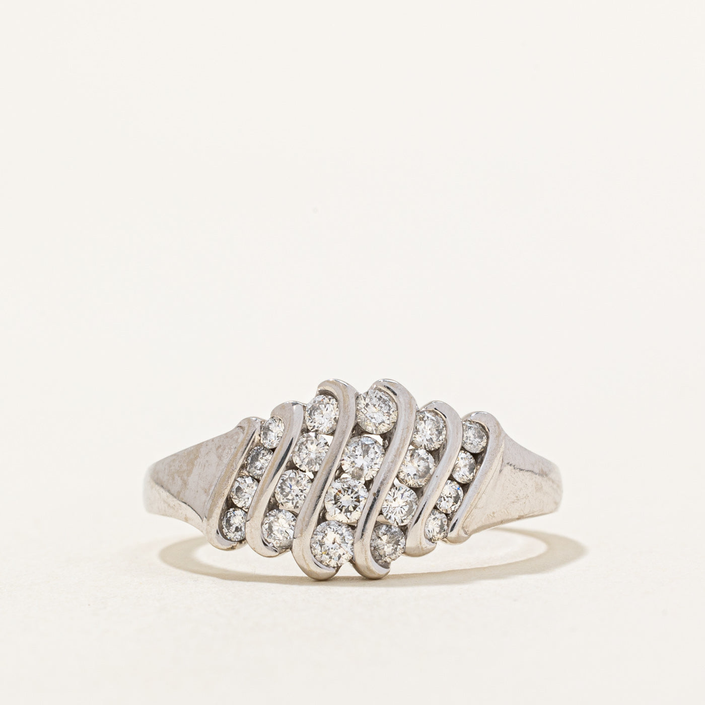 Diamond Waterfall Ring | 0.54ctw | SZ 7.75 |