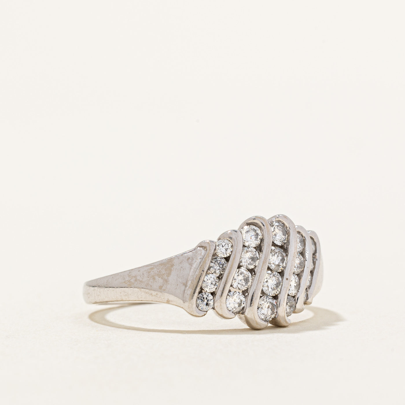 Diamond Waterfall Ring | 0.54ctw | SZ 7.75 |