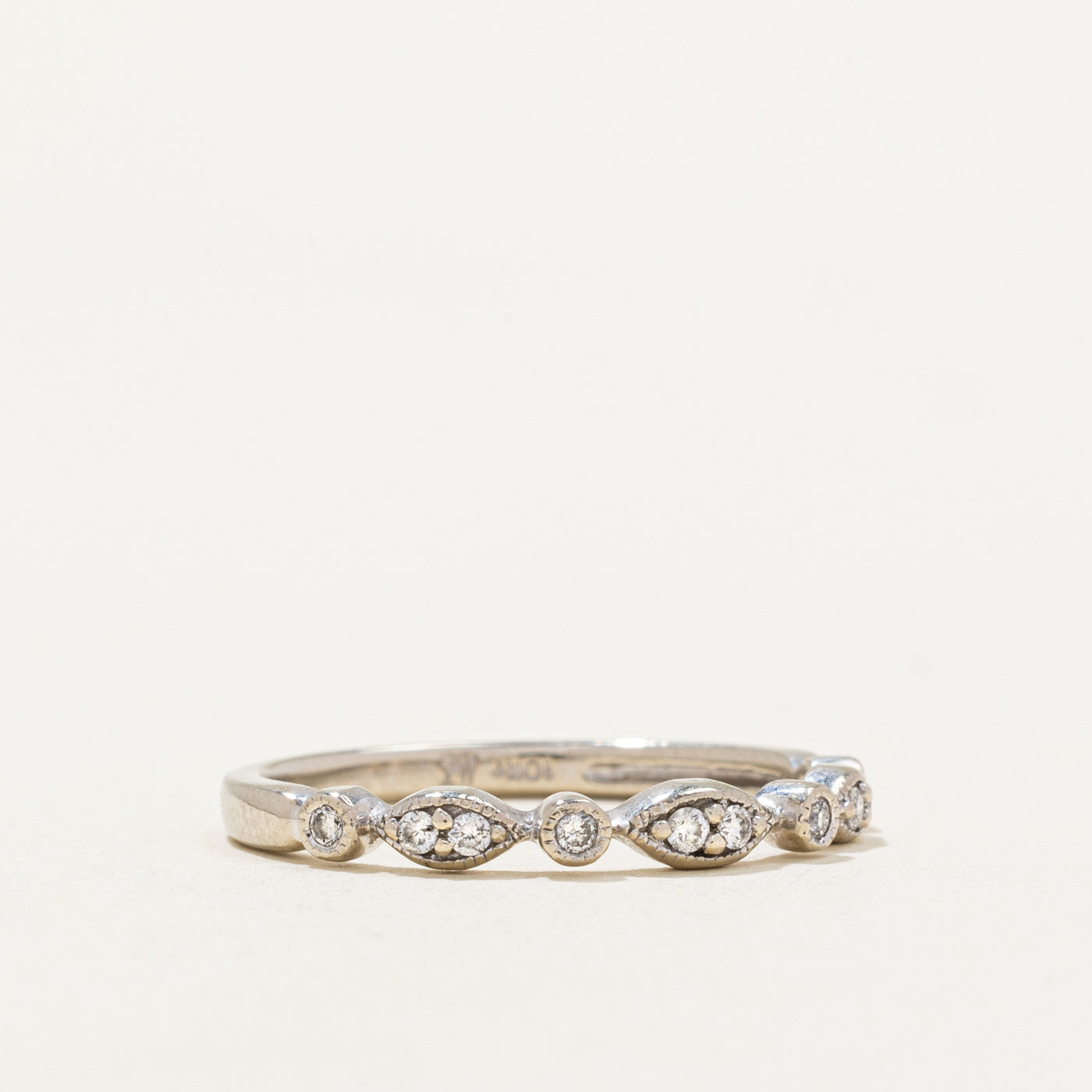 Bague en diamant | 0,10 ct | Taille 6,75 | 