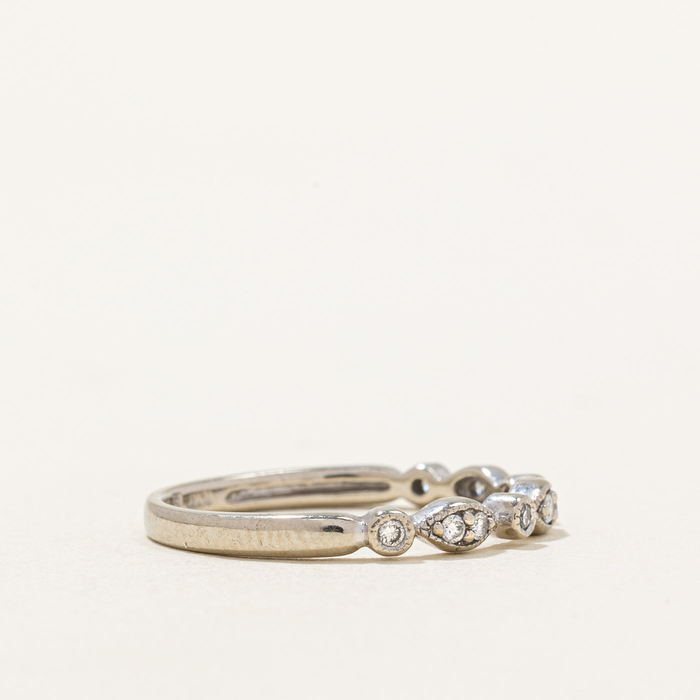 Bague en diamant | 0,10 ct | Taille 6,75 | 