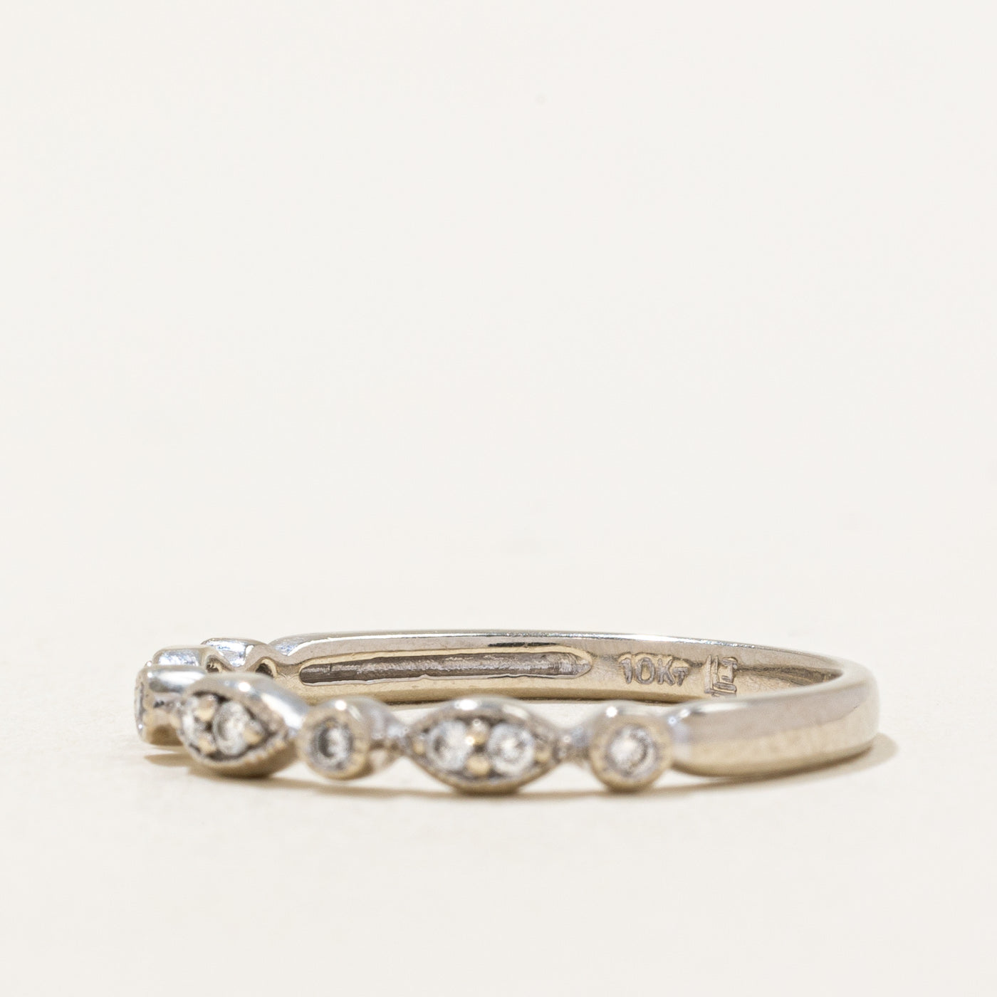 Bague en diamant | 0,10 ct | Taille 6,75 | 