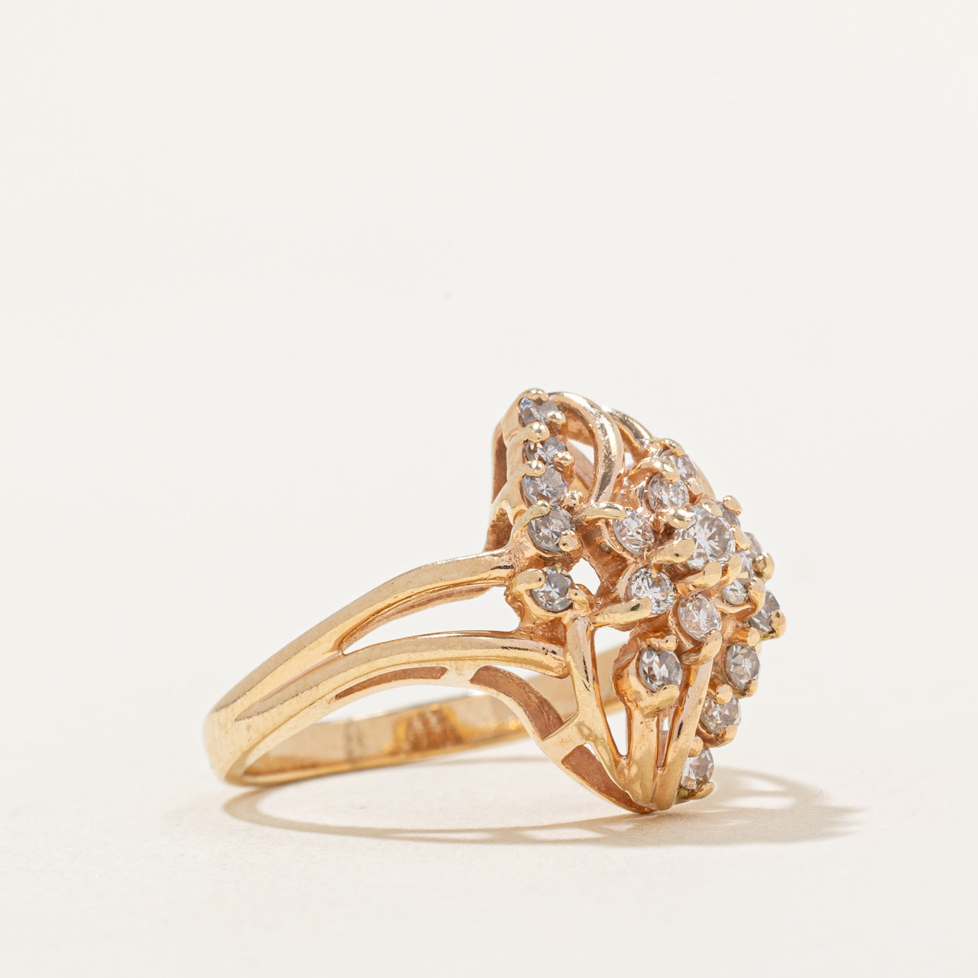 Diamond Cocktail Ring | 0.50ctw | SZ 4.5 |
