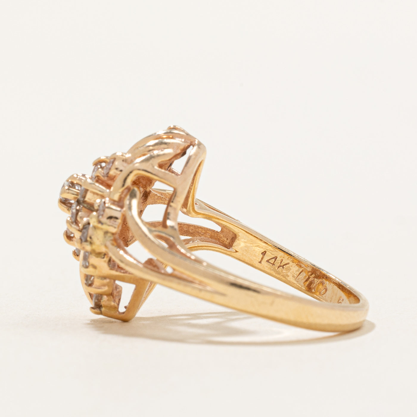 Diamond Cocktail Ring | 0.50ctw | SZ 4.5 |