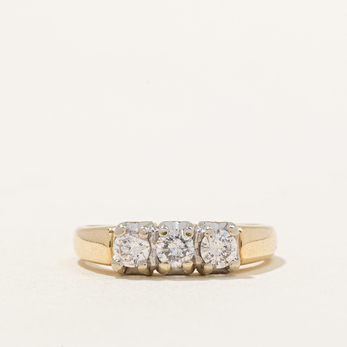Three Stone Diamond Ring | 0.49ctw | SZ 5.75 |