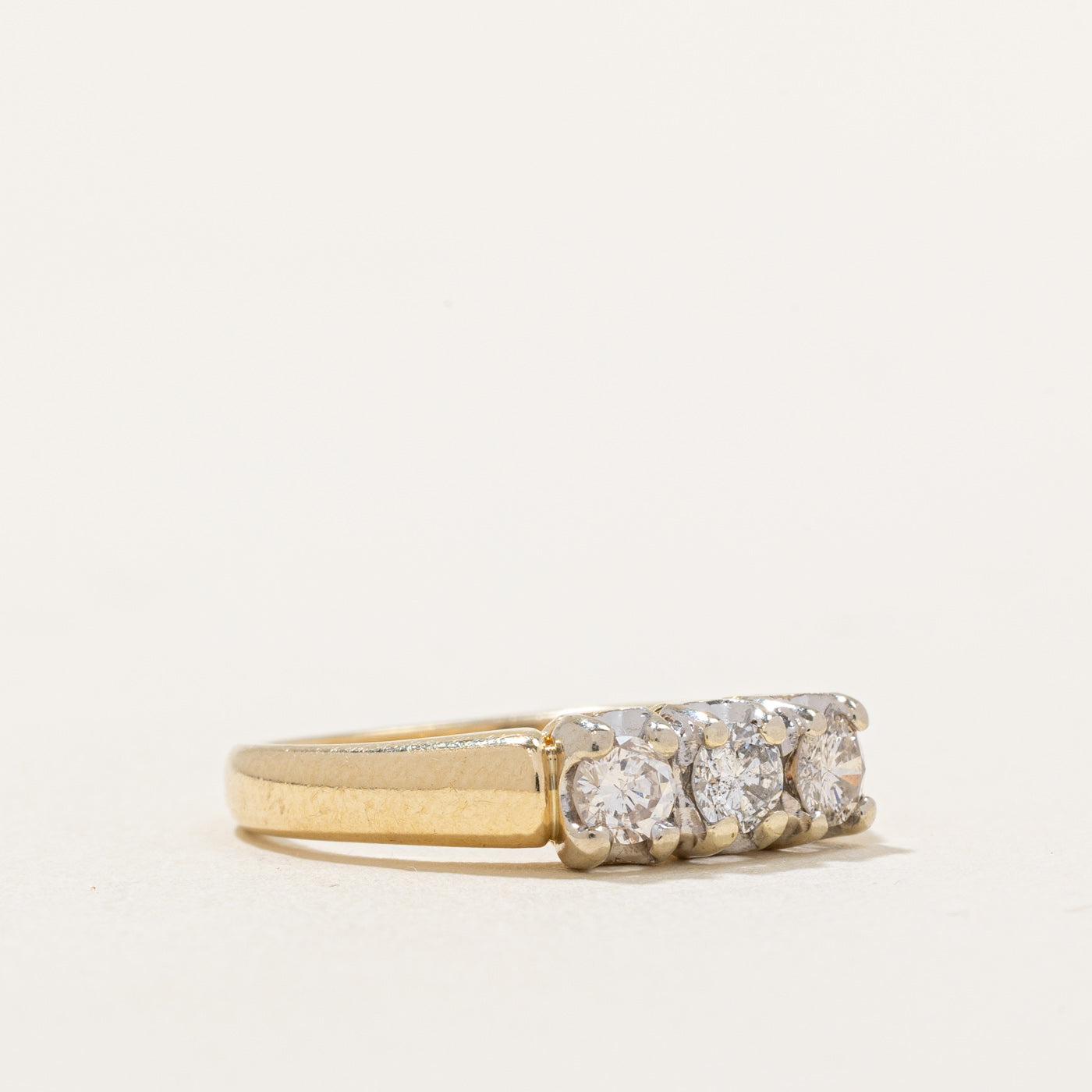 Three Stone Diamond Ring | 0.49ctw | SZ 5.75 |