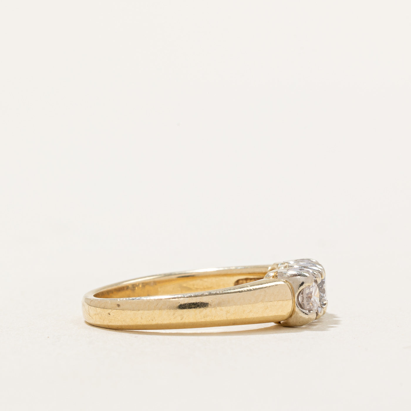 Three Stone Diamond Ring | 0.49ctw | SZ 5.75 |