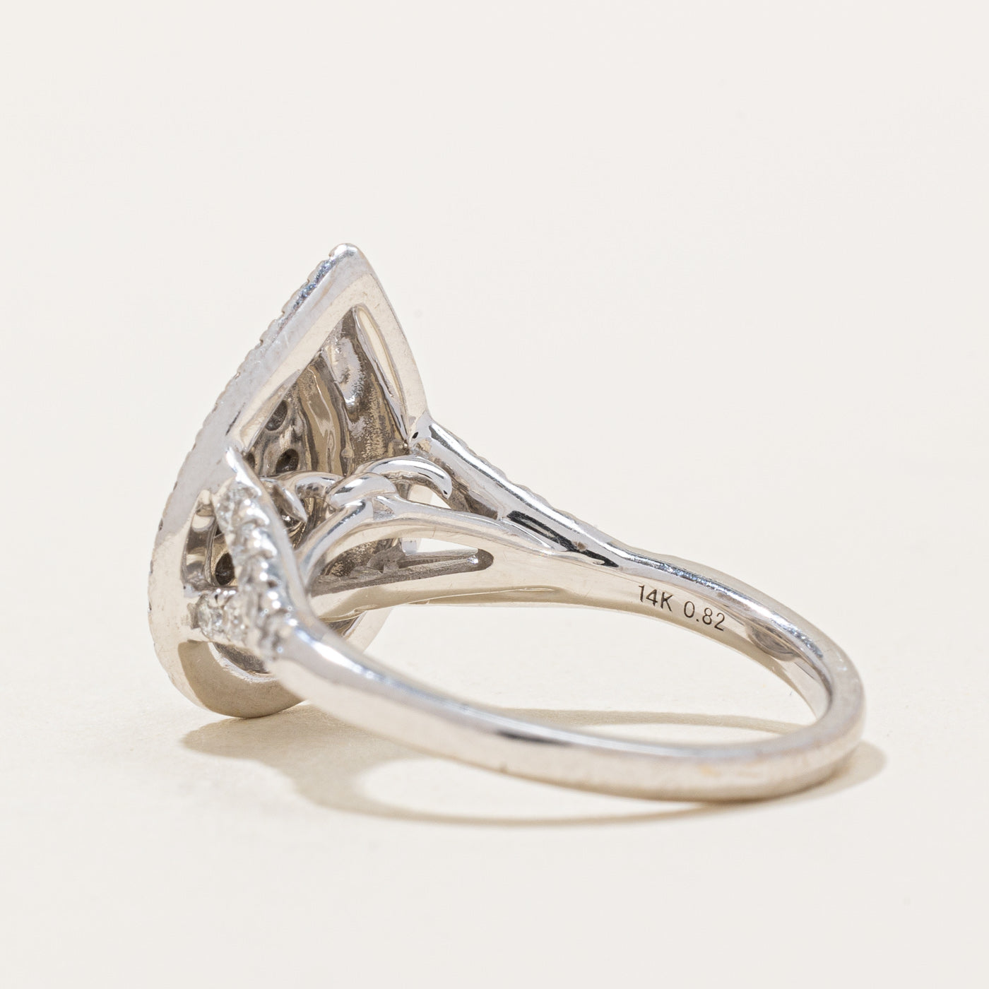 Pear Shaped Diamond Cluster Ring | 0.82ctw | SZ 5.75 |
