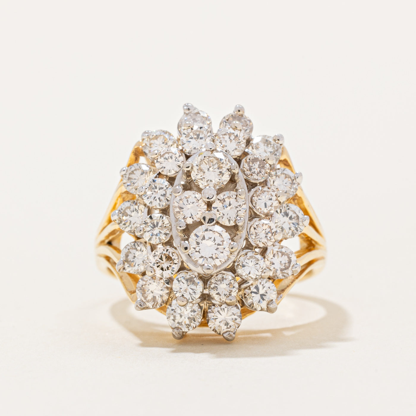 Bague sertie de diamants | 2,00 ct | Taille 5,75 | 