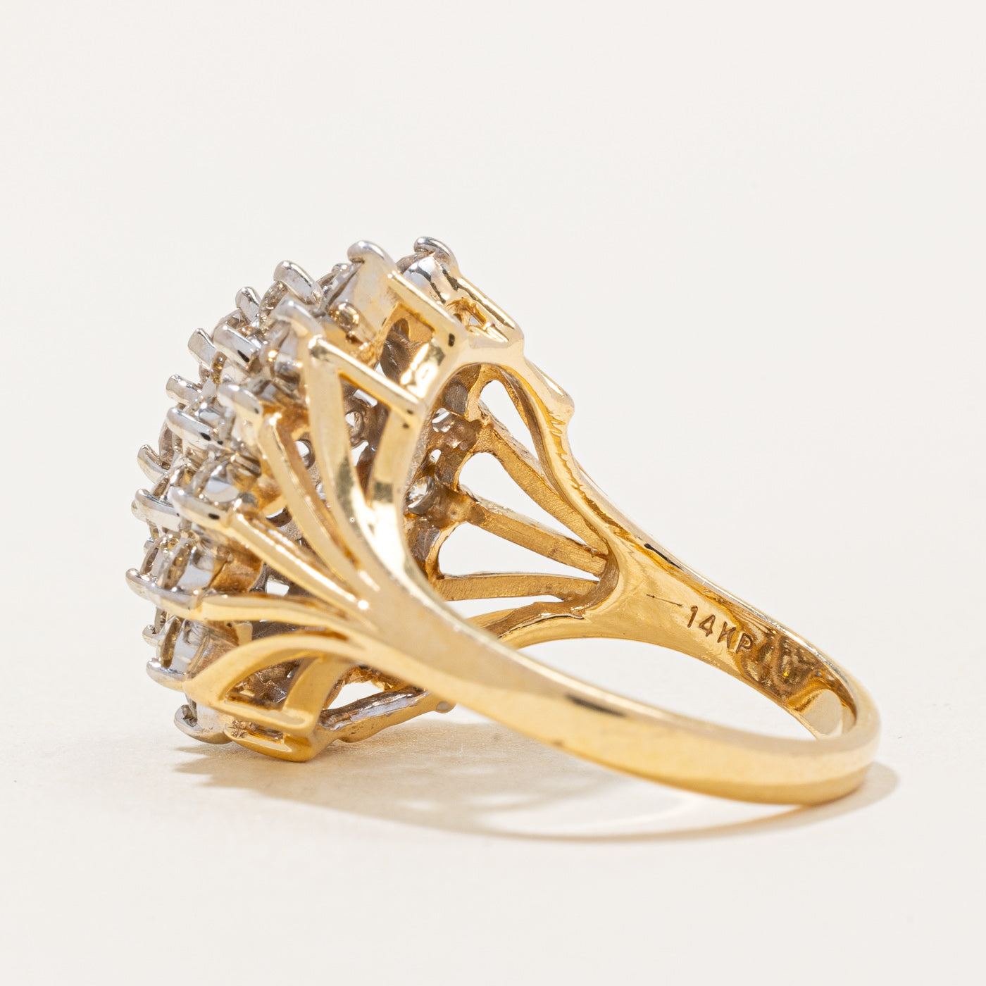 Bague sertie de diamants | 2,00 ct | Taille 5,75 | 