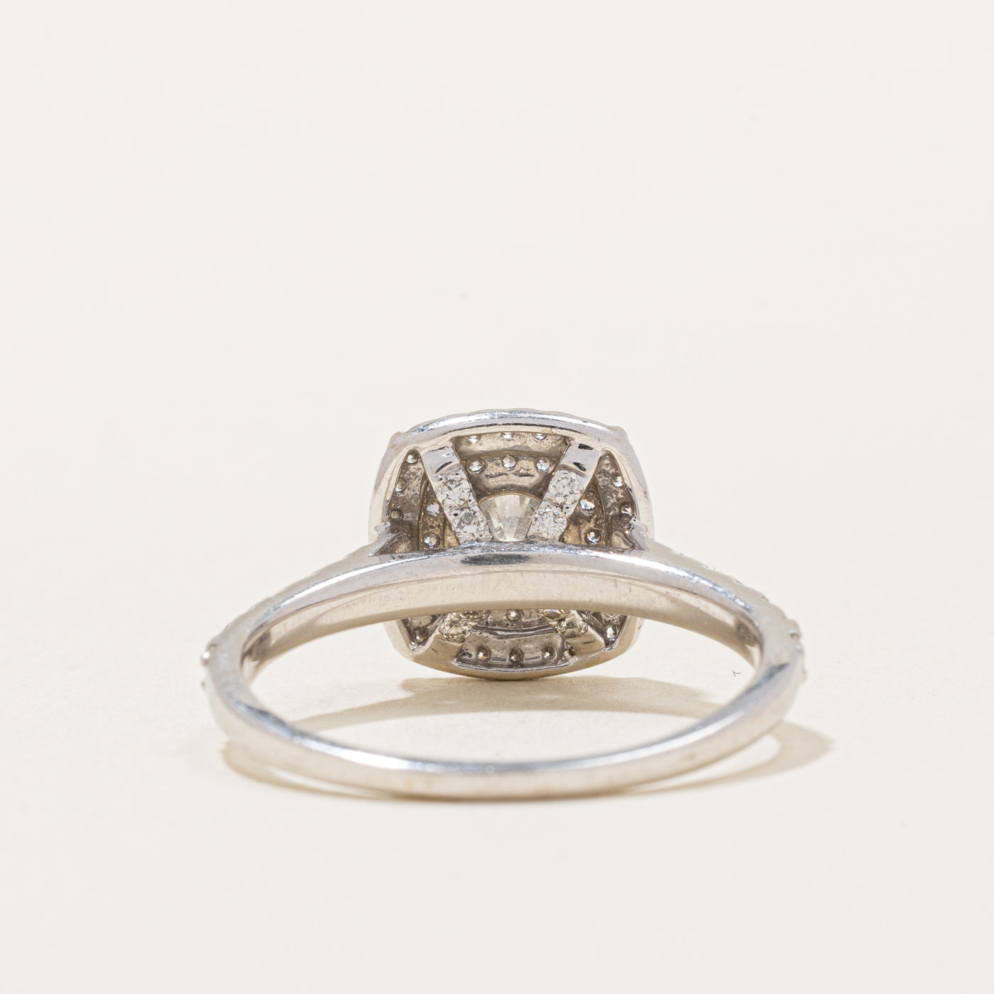Bague de fiançailles en diamant | 0,58 ct | Taille 6,25 | 