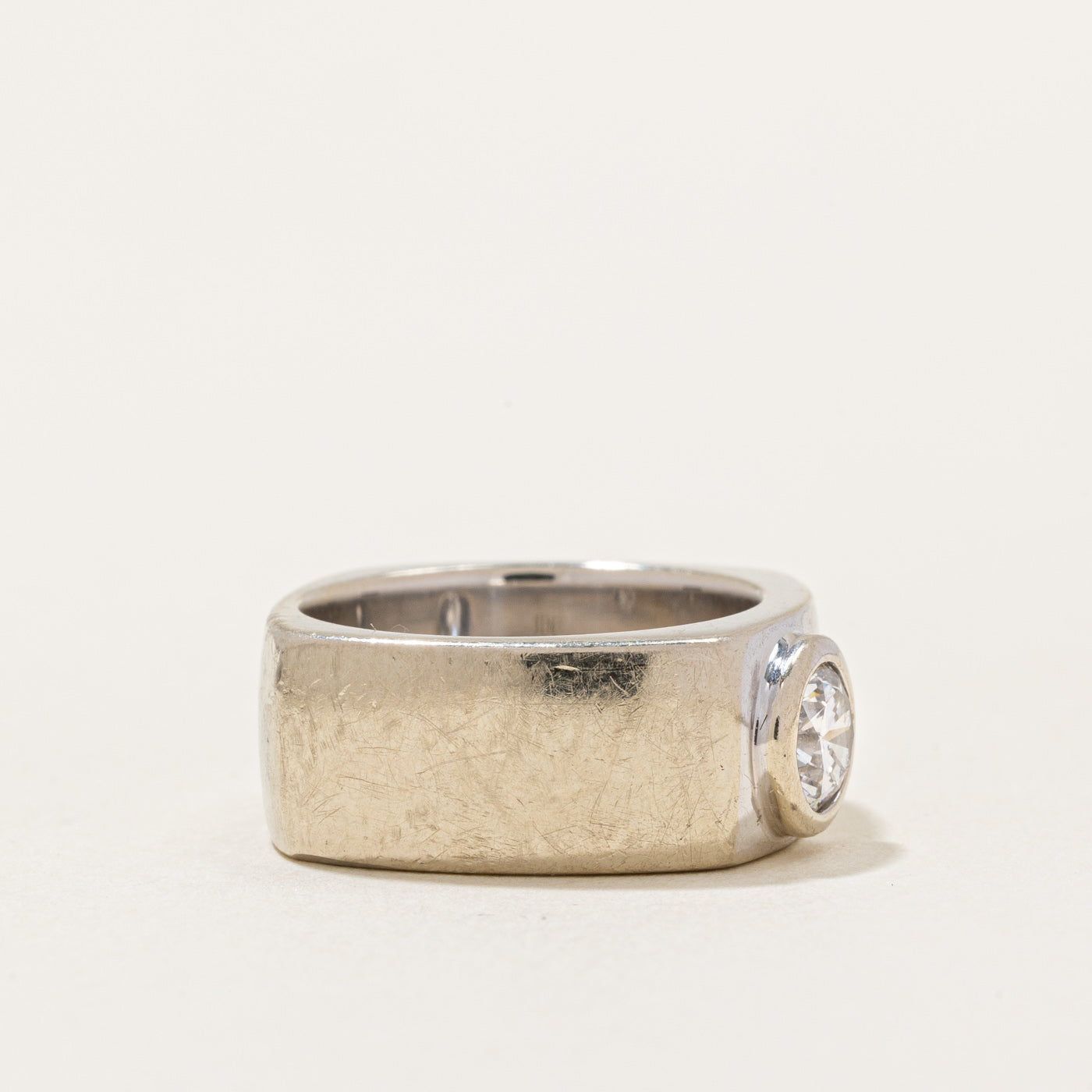 Bezel Set Diamond Ring | 0.35ct | SZ 2.75 |