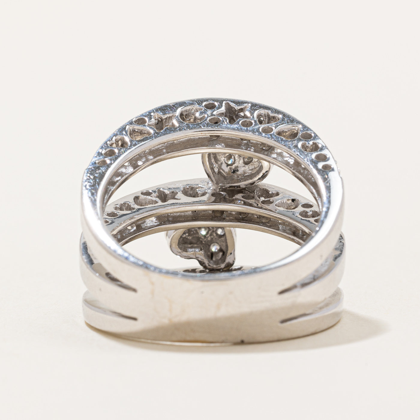 Tiered Diamond Heart Ring | 0.28ctw | SZ 7.25 |
