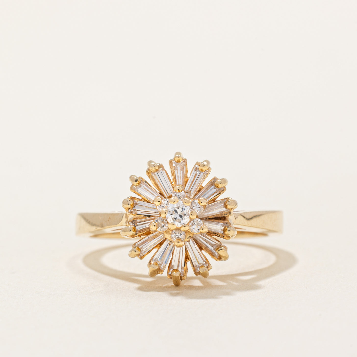 Diamond Halo Cocktail Ring | 0.44ctw | SZ 6.25 |