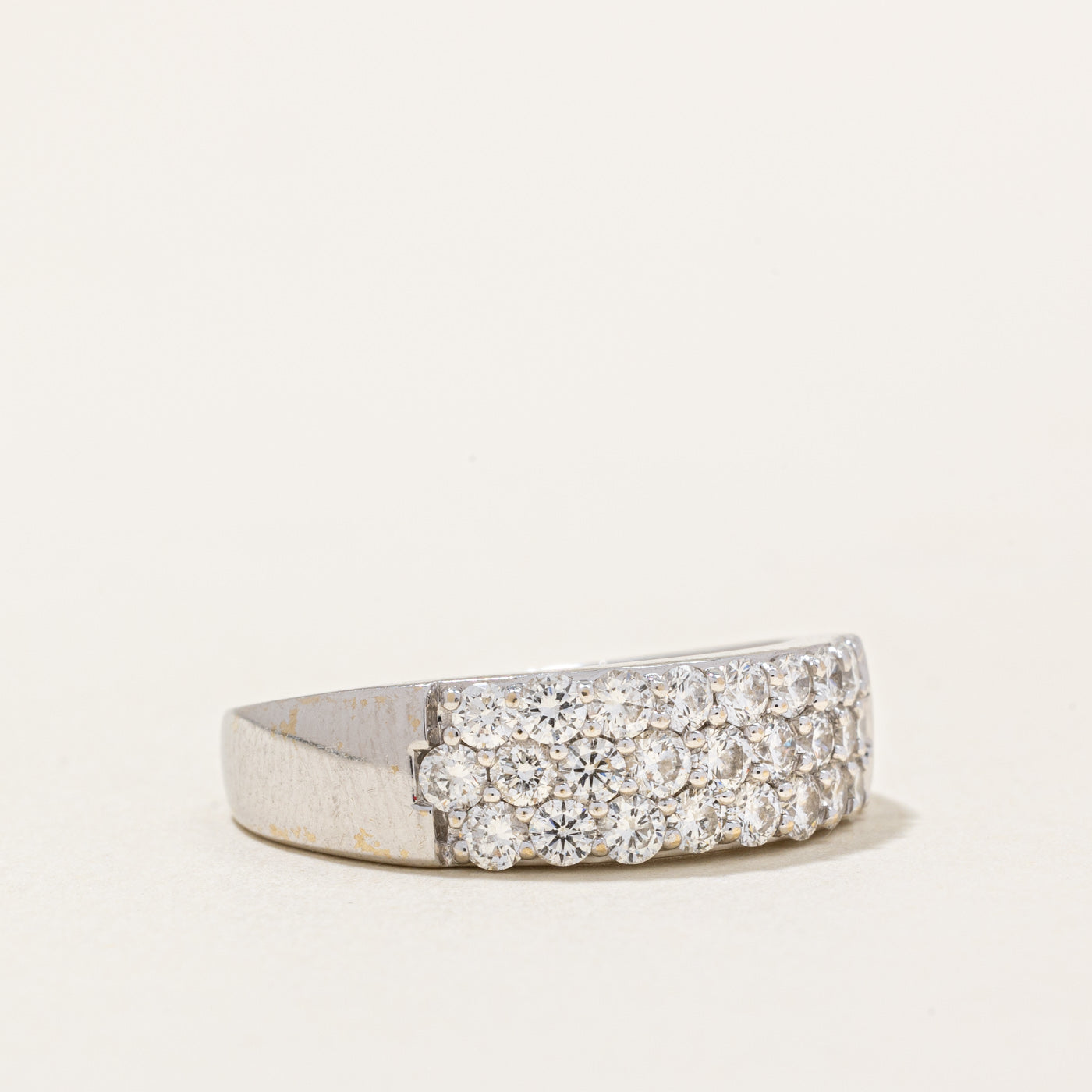 Pave Set Diamond Ring | 0.90ctw | SZ 7 |