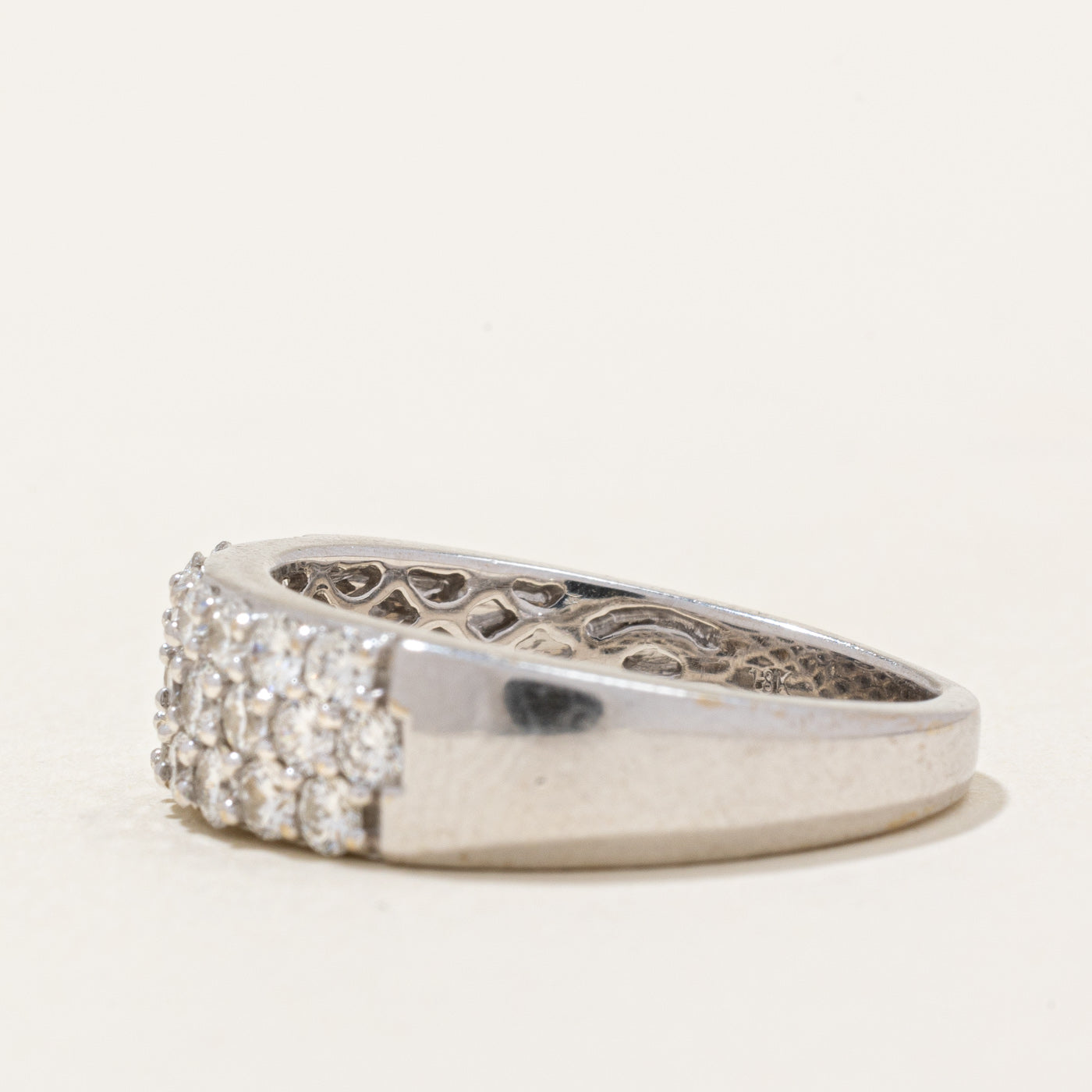 Pave Set Diamond Ring | 0.90ctw | SZ 7 |