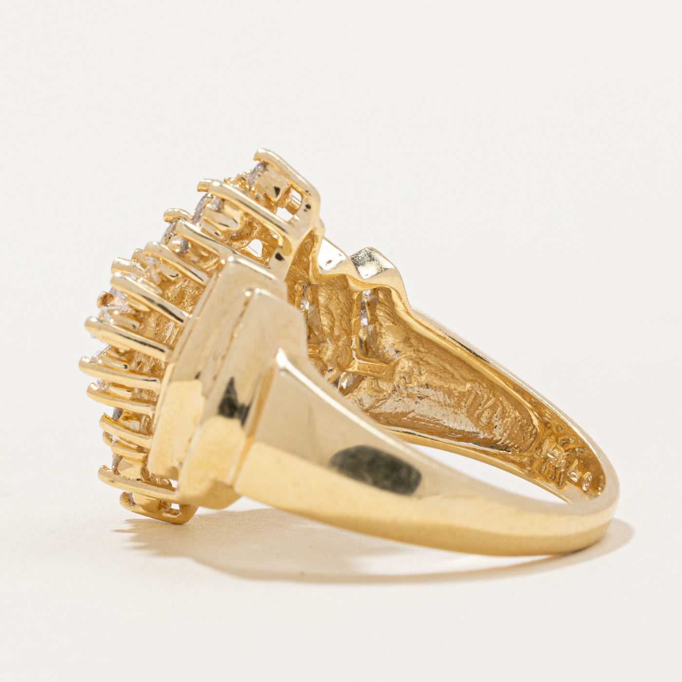 Diamond Cluster Cocktail Ring | 1.22ctw | SZ 6.75 |