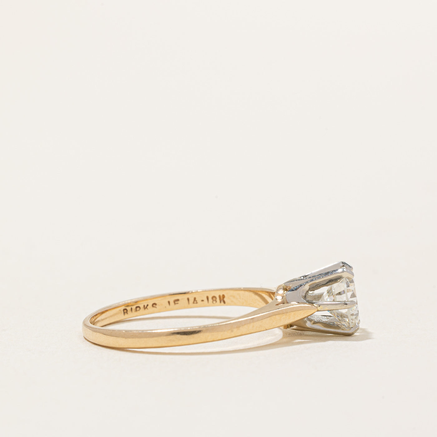 Birks' Six Prong Solitaire Diamond Engagement Ring | 0.70ct IF F | SZ 6.25 |