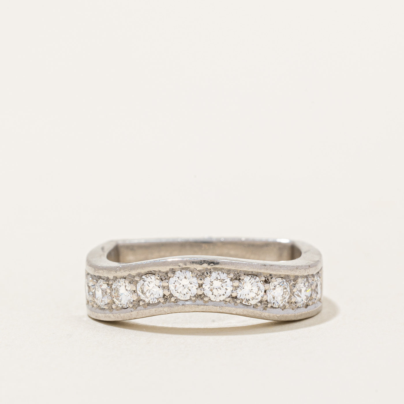 Diamond Wave Ring | 0.58ctw | SZ 6 |