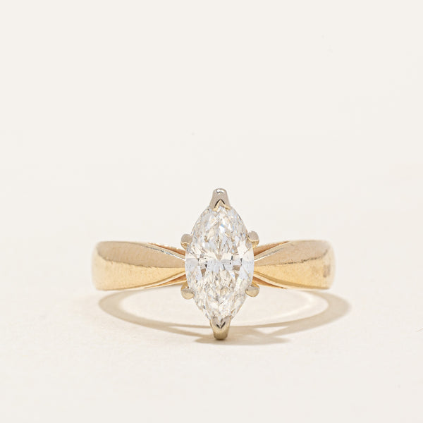 Marquise Cut Diamond Engagement Ring | 0.75ct I1 F | SZ 4.5 |