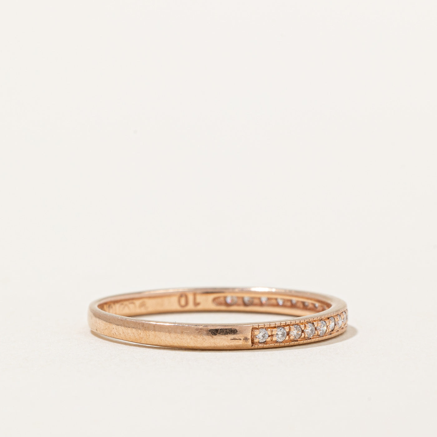 Semi Eternity Diamond Band | 0.10ctw | 1.95mm | SZ 6.75 |