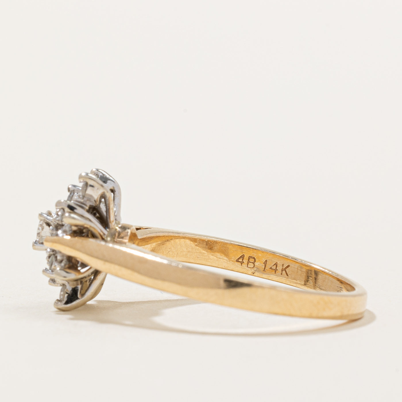 Diamond Petal Cluster Ring | 0.41ctw | SZ 6.75 |