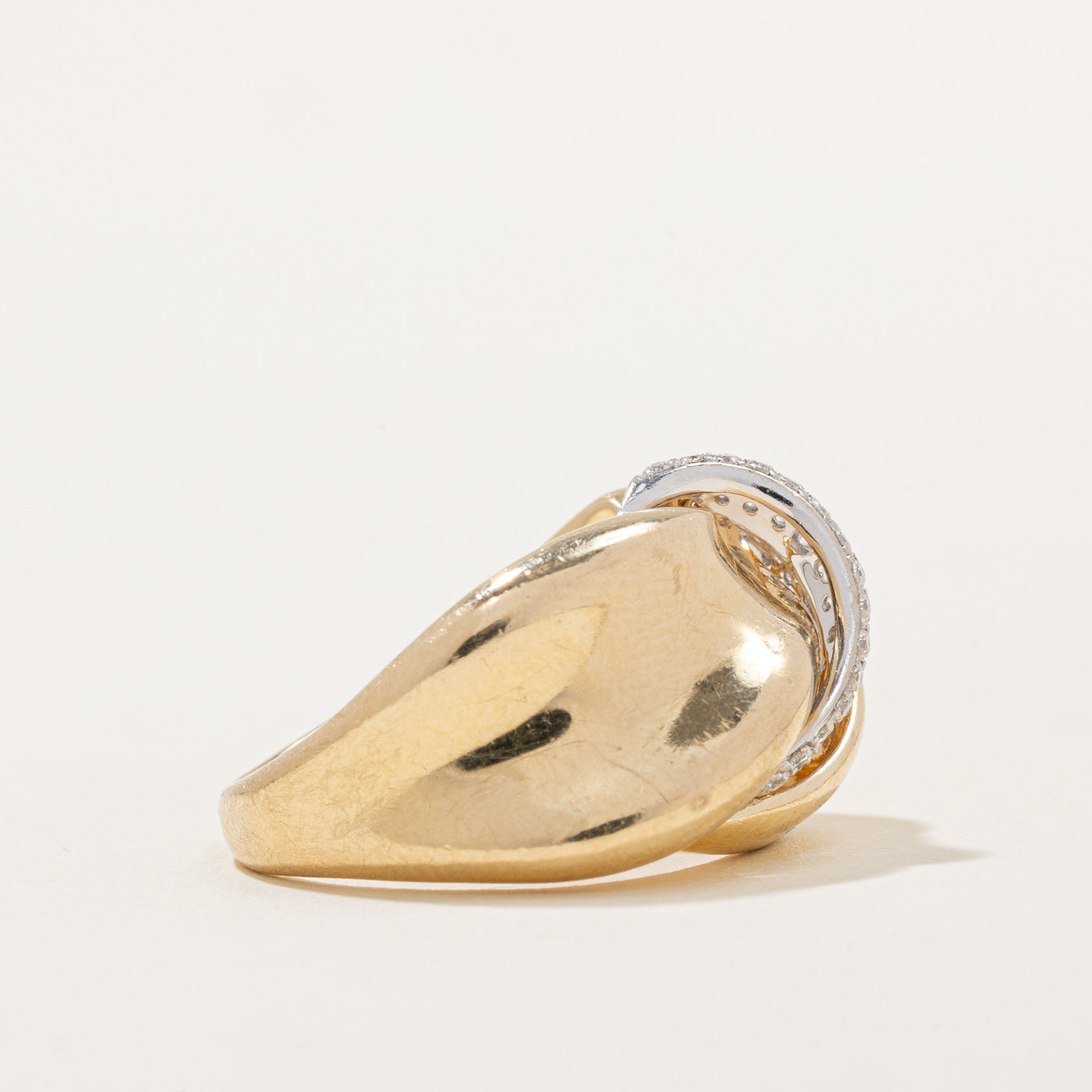 Pave Set Diamond Chunky Cocktail Ring | 0.36ctw | SZ 6.75 |