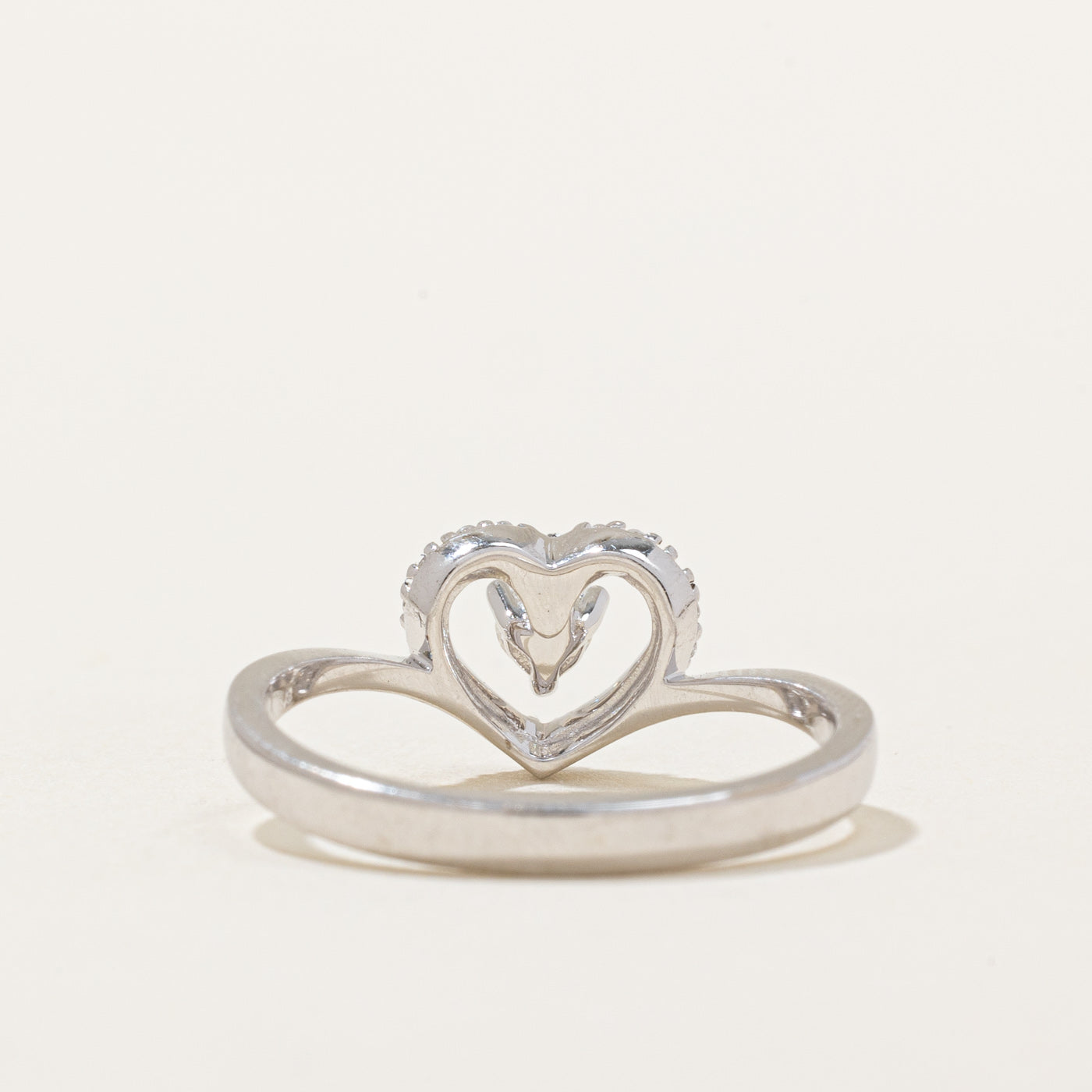 Diamond Open Heart Ring | 0.22ctw | SZ 5.75 |