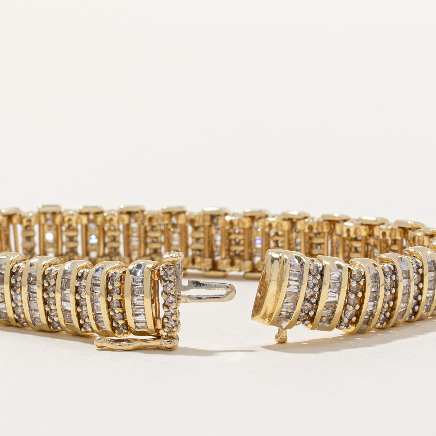 Bracelet en diamants | 4,00 ct | 17,8 cm | 